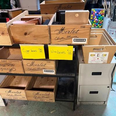 great basement digging--tools, office supplies, art supplies, craft supplies, vintage Christmas  and holidays, baskets, boxes, etc