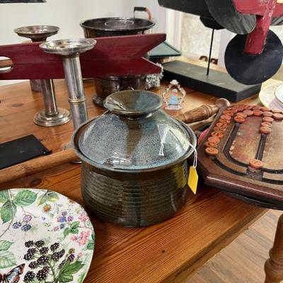 lots of studio pottery