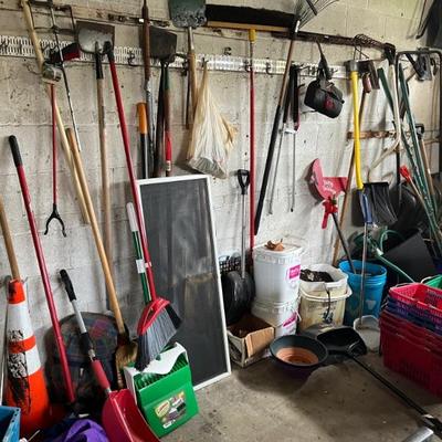 lots of garden tools