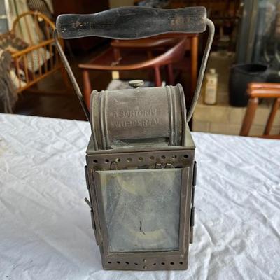 vintage German WW2 era railroad lantern