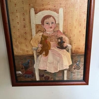 Paintings by Stuart Novy, they are all very small, copies of famous works