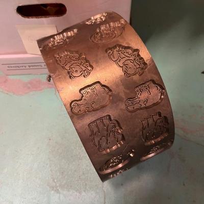 antique brass animal cracker molds