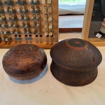 vintage Tibetan spice boxes