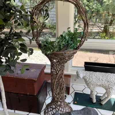 twisted willow plant stand