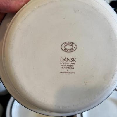1970s Dansk china, blue and white