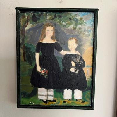 Paintings by Stuart Novy, they are all very small, copies of famous works