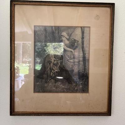 antique framed engravings