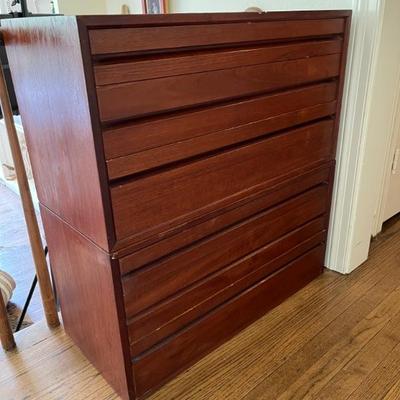 2 Cado style teak wall units