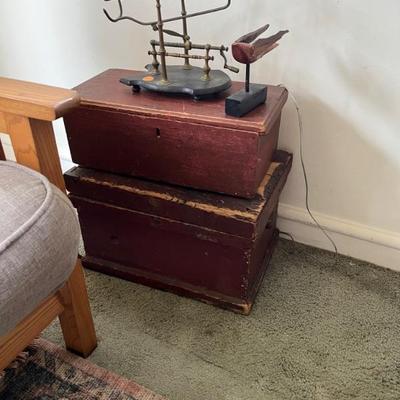 more antique boxes