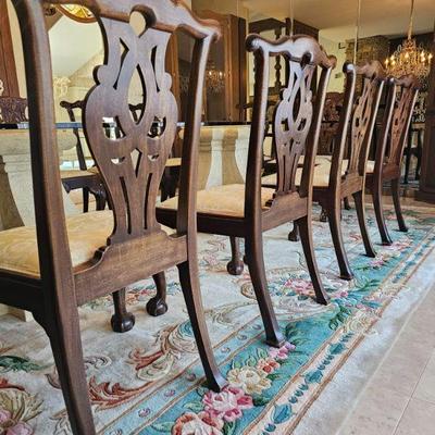 Mahogany Chippendale Chairs circa 1865 (set of 14)