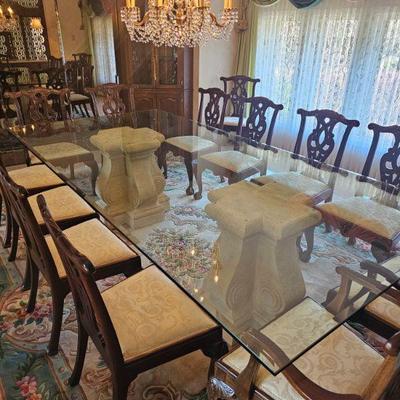 Mahogany Chippendale Chairs circa 1865 (set of 14)