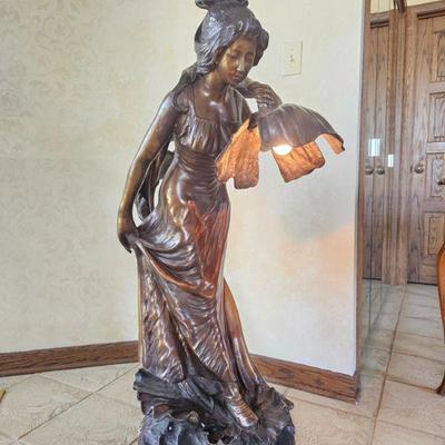Large Bronze Lamp