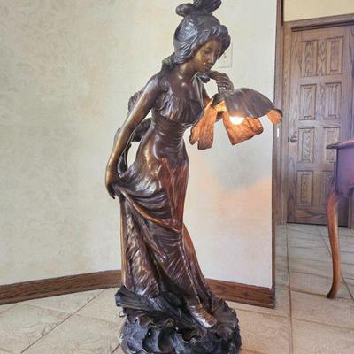 Large Bronze Lamp 