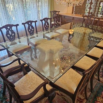 Mahogany Chippendale Chairs circa 1865 (set of 14)