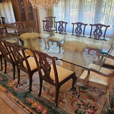 Mahogany Chippendale Chairs circa 1865 (set of 14)