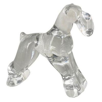 Lot 134   
Airedale Dog, Heisey Crystal Figurine, Vintage