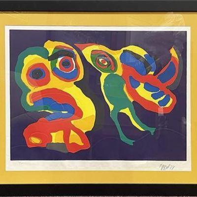 Lot 006-114 
Karel Appel,"She is Back Again", 1974, Happy Meeting Series