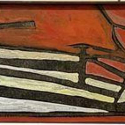 Lot 019-001 
Jerry G. Arnold (American 1945-) Cleveland Artist, "Root-Veined"