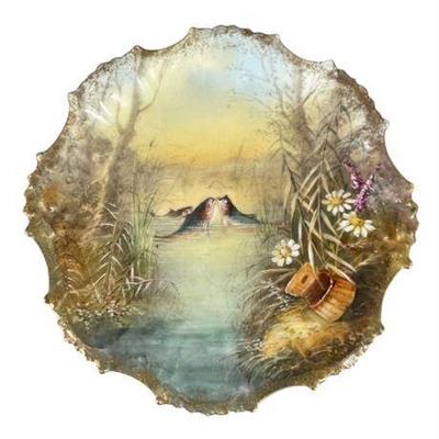 Lot 139   
Limoges France Fish and Creel Plate