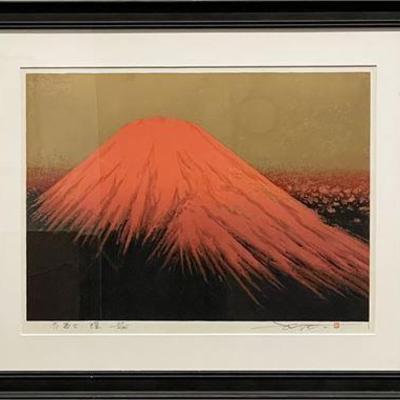 Lot 013-001   
Souhou Ikegami (1940-) Mt Fuji, numbered 44/290