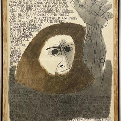 Lot 012-001  
Ben Shahn (1898-1969) Maximus of Tyre