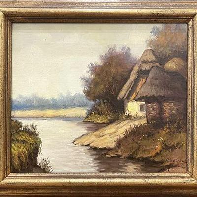 Lot 033-001   
Oil on Canvas Rural Landscape