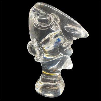 Lot 016  
Vilea Artist Signed Murano Art Glass Large Head Sculpture
