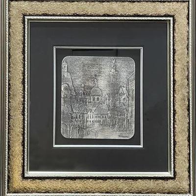 Lot 146   
Anatole Krasnyansky, Stare Miasto Old Warsaw, Hammered Aluminum