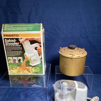 Black & Decker Handy Chopper Plus, Crockpot Bread, And Cake Bake, Presto Salad shooter