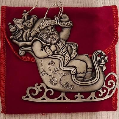 AVON 1995 Holiday Pewter Ornament - St Nicholas