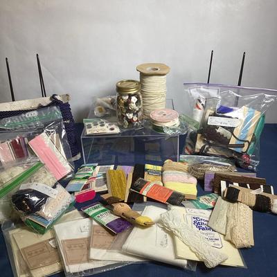 Thread, Ribbon, Lace, Botton Jar, …