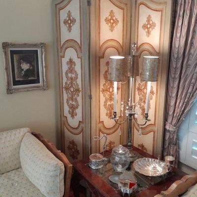 Tall painted wood panels