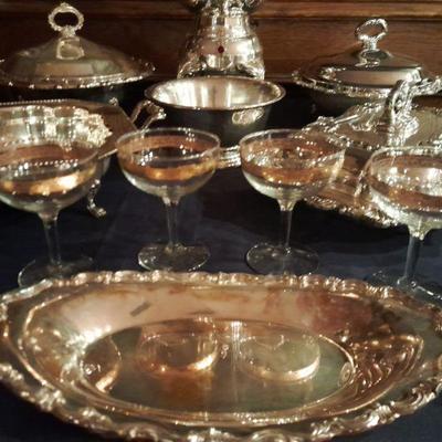 Never used vintage fine glassware