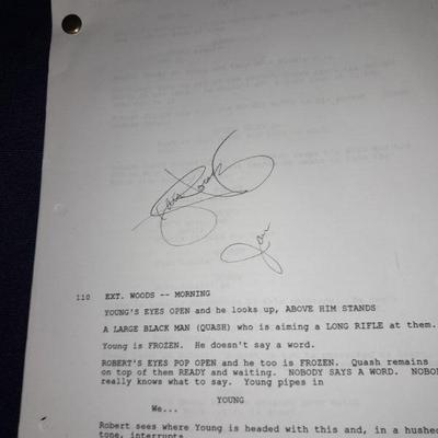 Jan Rooney autographed script revision