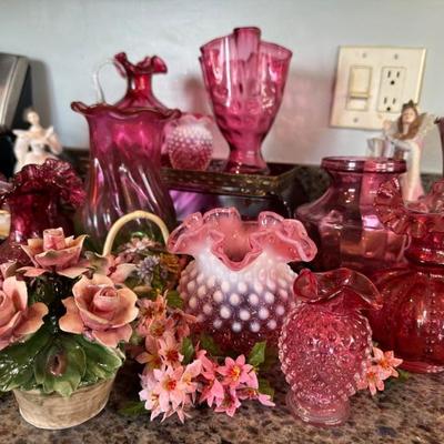 Red Bubble Glass