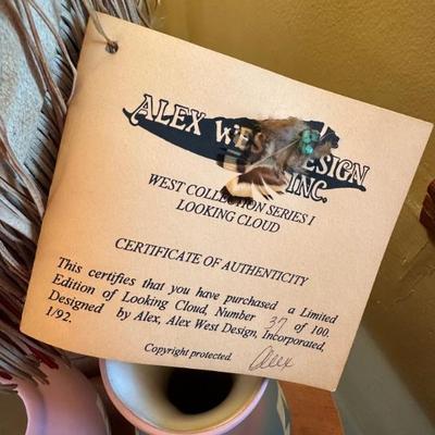 Alex West Design "Looking Cloud" Handmade Figurine