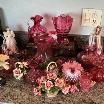 Red Bubble Glass