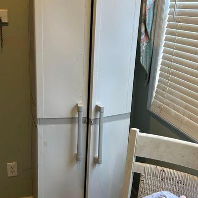Multiple Rubbermaid Storage Cabinets 