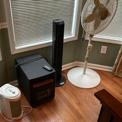 Selection of fans and humidifiers. 