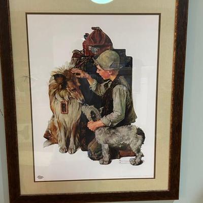 Norman Rockwell Framed Print "Raleigh" 