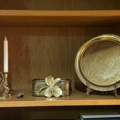 Brass Candlestock Holders and Decorative Pieces 