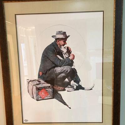 Norman Rockwell Framed Print "Pals" 