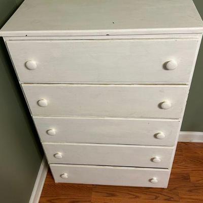 White Chest of Drawers 