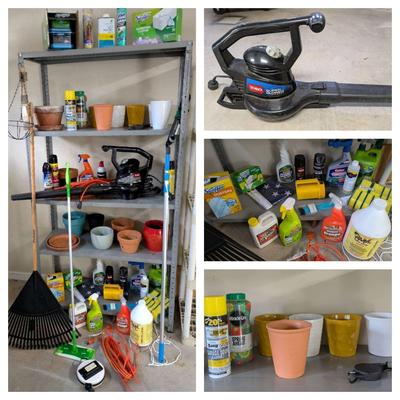Toro Blower, Swiffer w/ Accessories, Cleaning Products, Rake & More