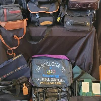 Various Bags Featuring Vintage Barcelona Olympic Bags