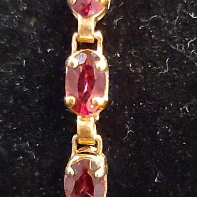 10K Gemstone Bracelet 