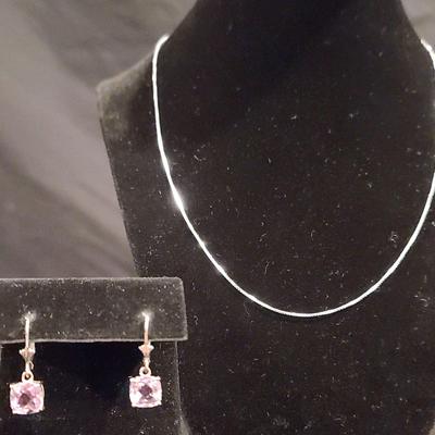 .925 Necklace & Earrings 