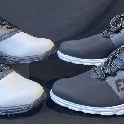 Two Pairs of Foot Joy Men’s Golf Shoes, Size 10M