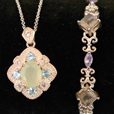 Colorful Gemstone and Sterling Silver Jewelry 