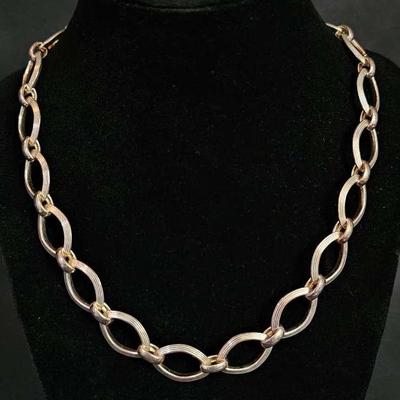 18" Sterling Silver Necklace From Milor, Italy